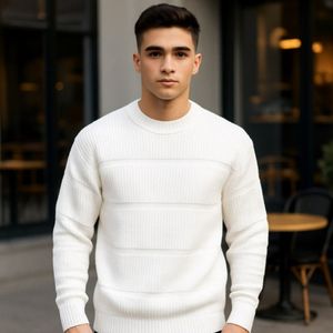 قیمت ارزان پلیور بافت مردانه یقه گرد مدل Arman (در 2 رنگ بندی)