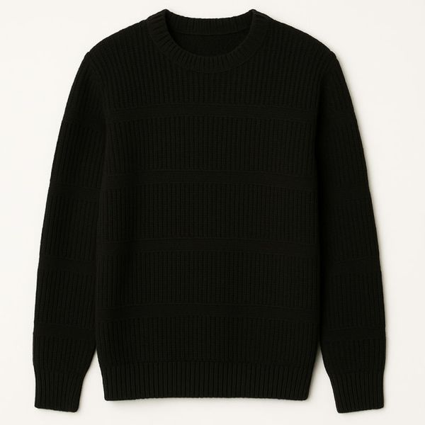 پلیور بافت مردانه یقه گرد مدل Arman (در 2 رنگ بندی)