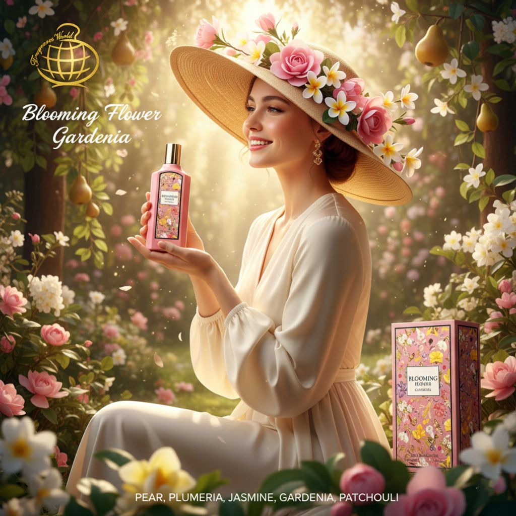 خرید آنلاین عطر 2025 جدید و خوشبو گلی زنانه بلومینگ فلاور گاردنیا فراگرنس ورد - اصل