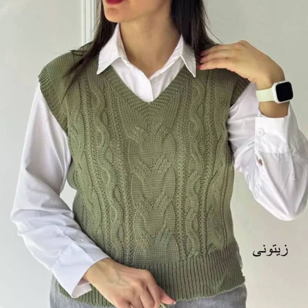 فروش اینترنتی وست ژیله زنانه نخ اکرولیک بافت نرم ضدحساسیت فری سایز