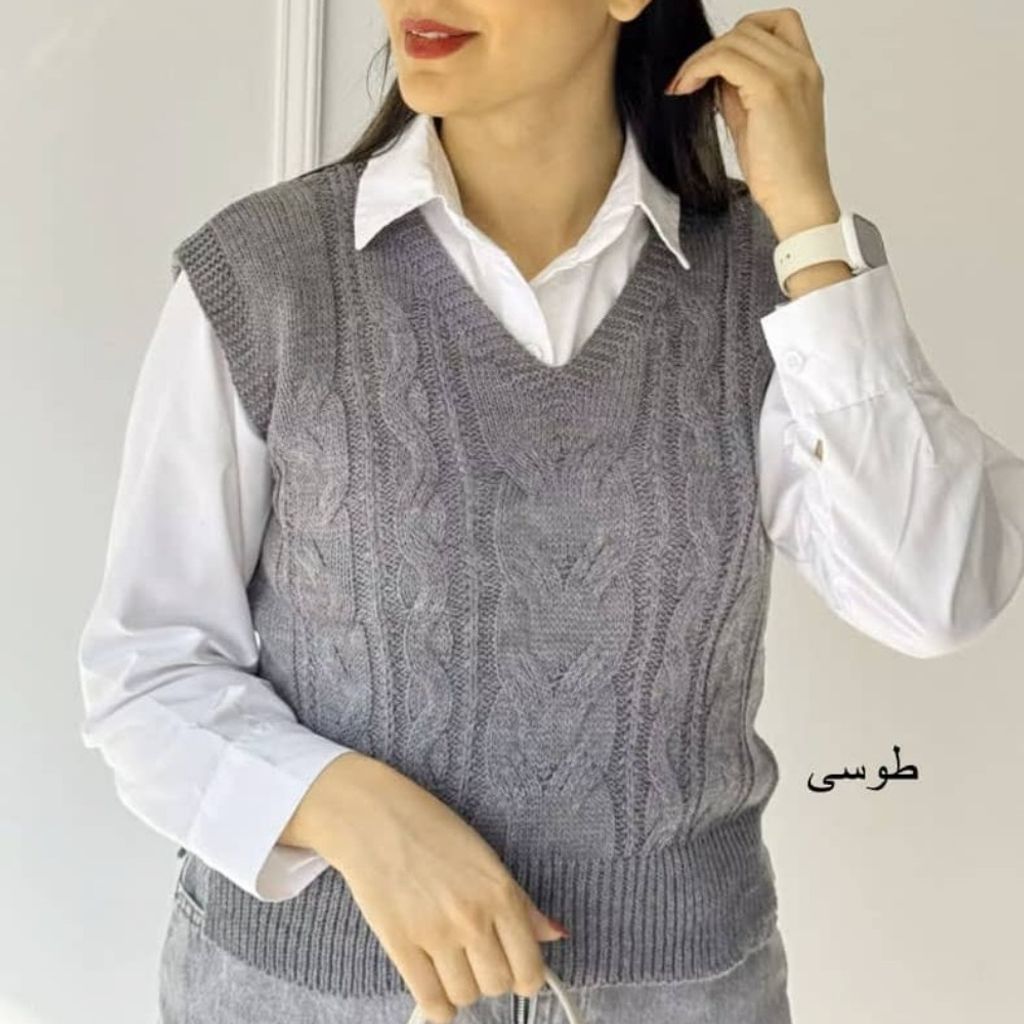 خرید آنلاین وست ژیله زنانه نخ اکرولیک بافت نرم ضدحساسیت فری سایز