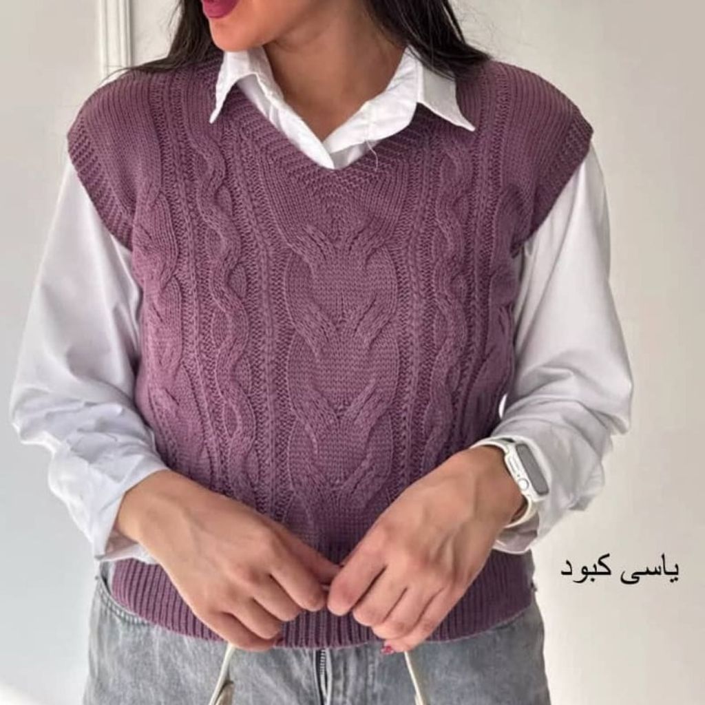 خرید آنلاین وست ژیله زنانه نخ اکرولیک بافت نرم ضدحساسیت فری سایز