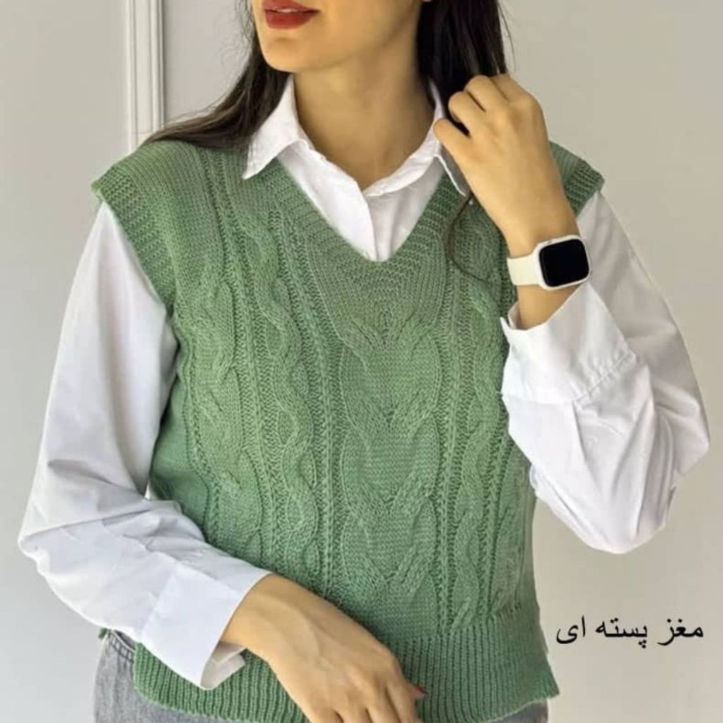 خرید اینترنتی وست ژیله زنانه نخ اکرولیک بافت نرم ضدحساسیت فری سایز