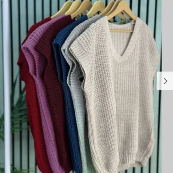 وست ژیله زنانه نخ ترک بافت نرم ضدحساسیت فری سایز