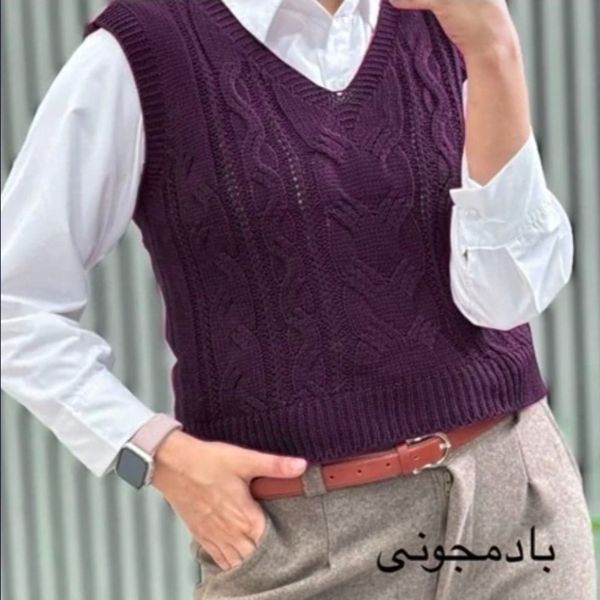 ژیله زنانه نخ اکرولیک بافت نرم ضدحساسیت فری سایز