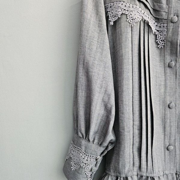 شومیز مجلسی مدل نیاز رنگ طوسی