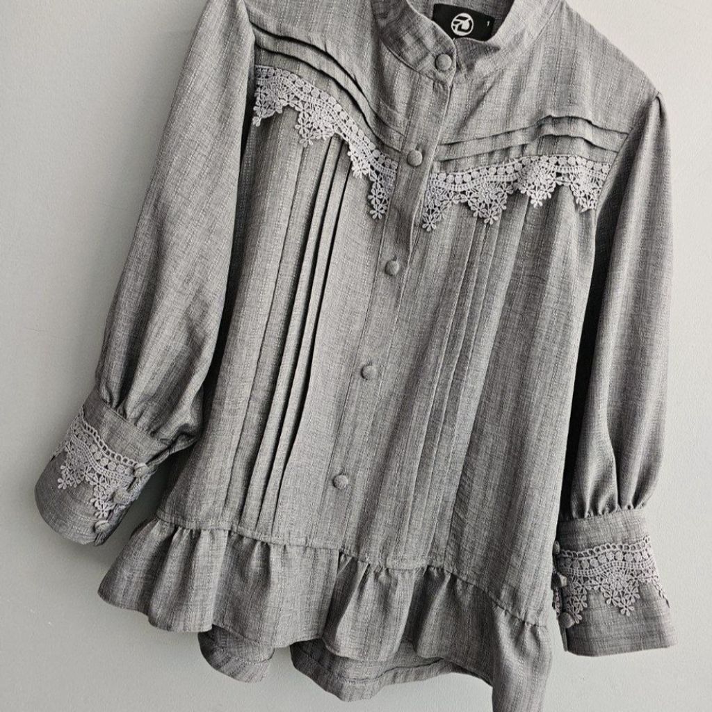 خرید اینترنتی شومیز مجلسی مدل نیاز رنگ طوسی