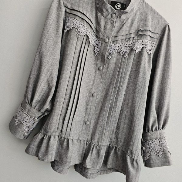 شومیز مجلسی مدل نیاز رنگ طوسی