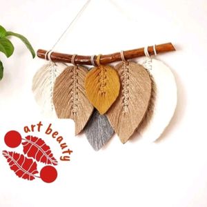 دیوارکوب برگ مکرومه مدل هور