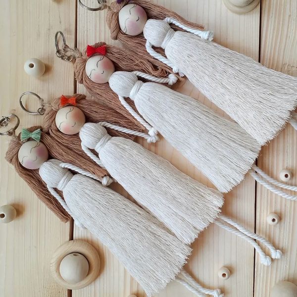 جاکلیدی مکرومه بافی مدل عروسک