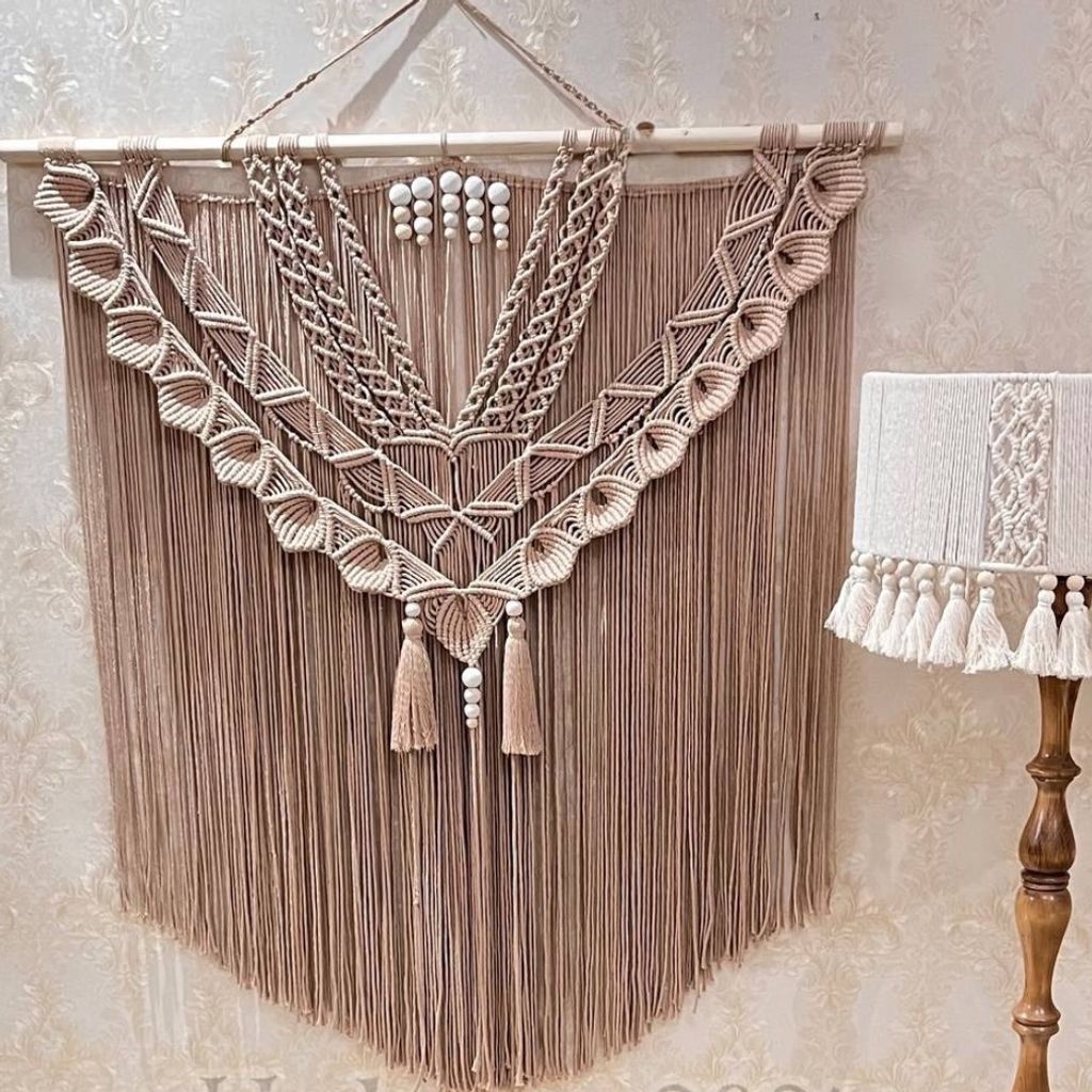 قیمت دیوار کوب مکرومه بافی سایز بزرگ