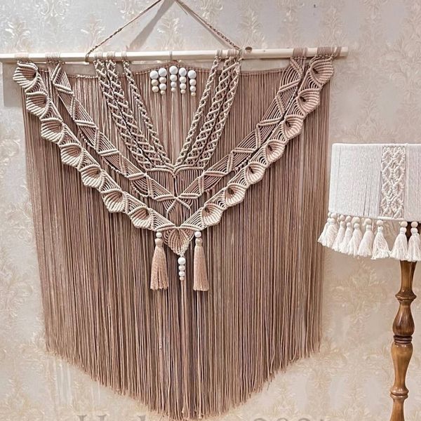 دیوار کوب مکرومه بافی سایز بزرگ