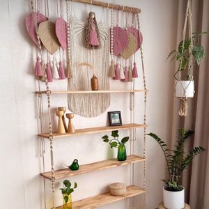 شلف طبقاتی مکرومه بافی مدل فرشته