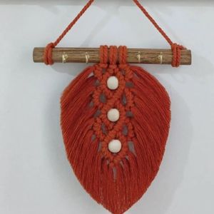 جاکلیدی مکرومه بافی مدل برگ