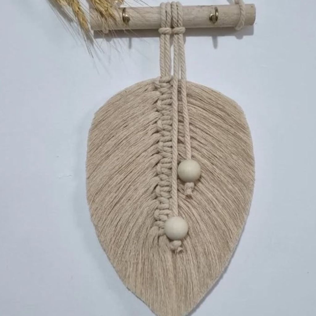 مشخصات جاکلیدی مکرومه بافی تک برگ