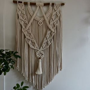 دیوارکوب اویز مکرومه طرح مرمر