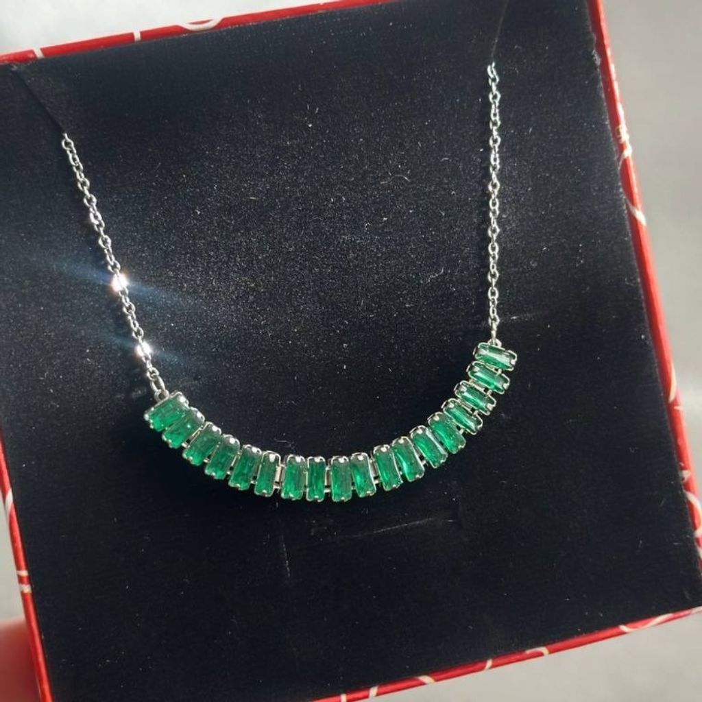 فروش اینترنتی گردنبند جواهری سبز