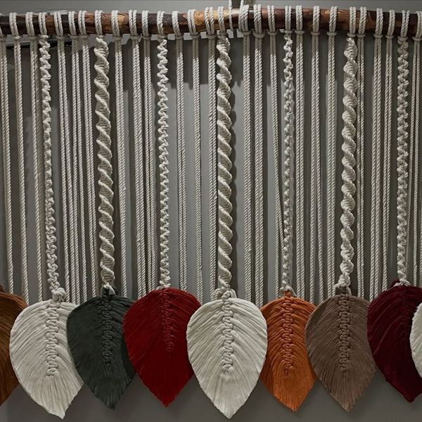 دیواراویز مکرومه بافی مدرن دکوری