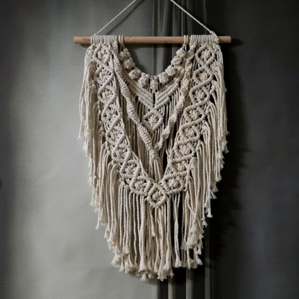 فروش اینترنتی دیوارکوب مکرومه بافی مدل گره نخ