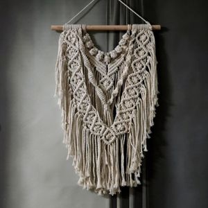 دیوارکوب مکرومه بافی مدل گره نخ