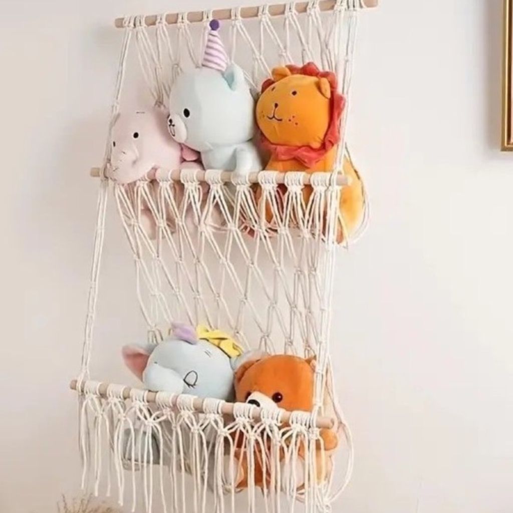 فروش اینترنتی هولدر دو طبقه اتاق کودک مکرومه