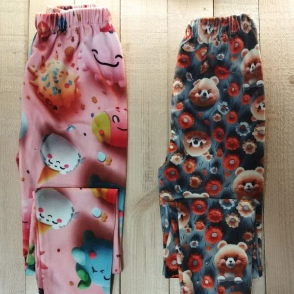 شلوار مخمل سه بعدی دخترانه سایز 90 zd