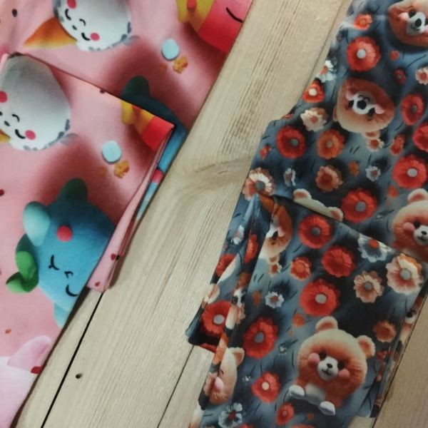 شلوار مخمل سه بعدی دخترانه سایز 90 zd