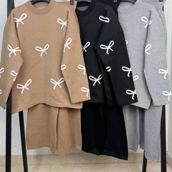 ست بافت زنانه طرح پاپیونی