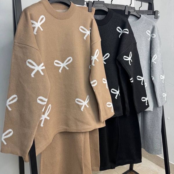 ست بافت زنانه طرح پاپیونی