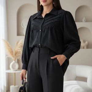 شومیز مزونی مدل رها مشکی