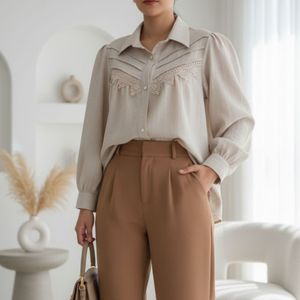 شومیز مزونی مدل رها کرم