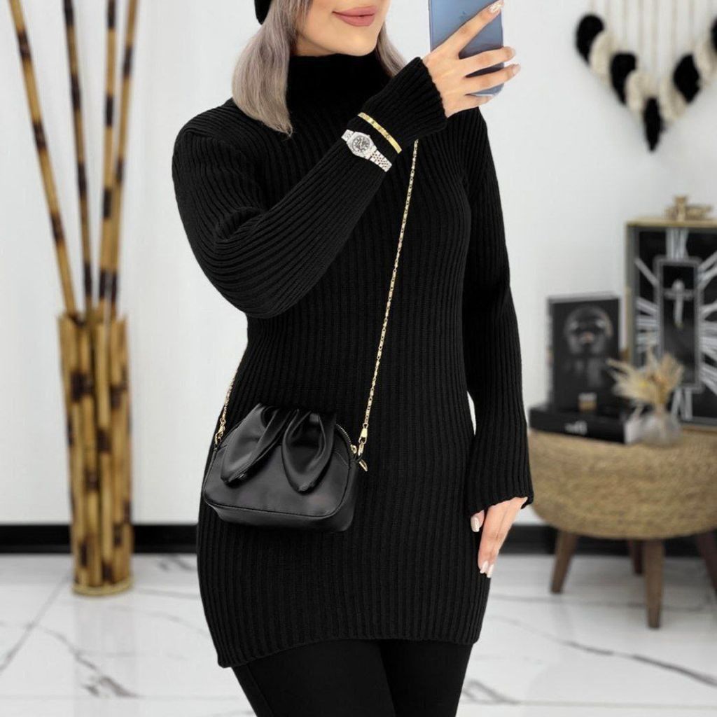 خرید اینترنتی گپ بافت زنانه طرح یقه اسکی