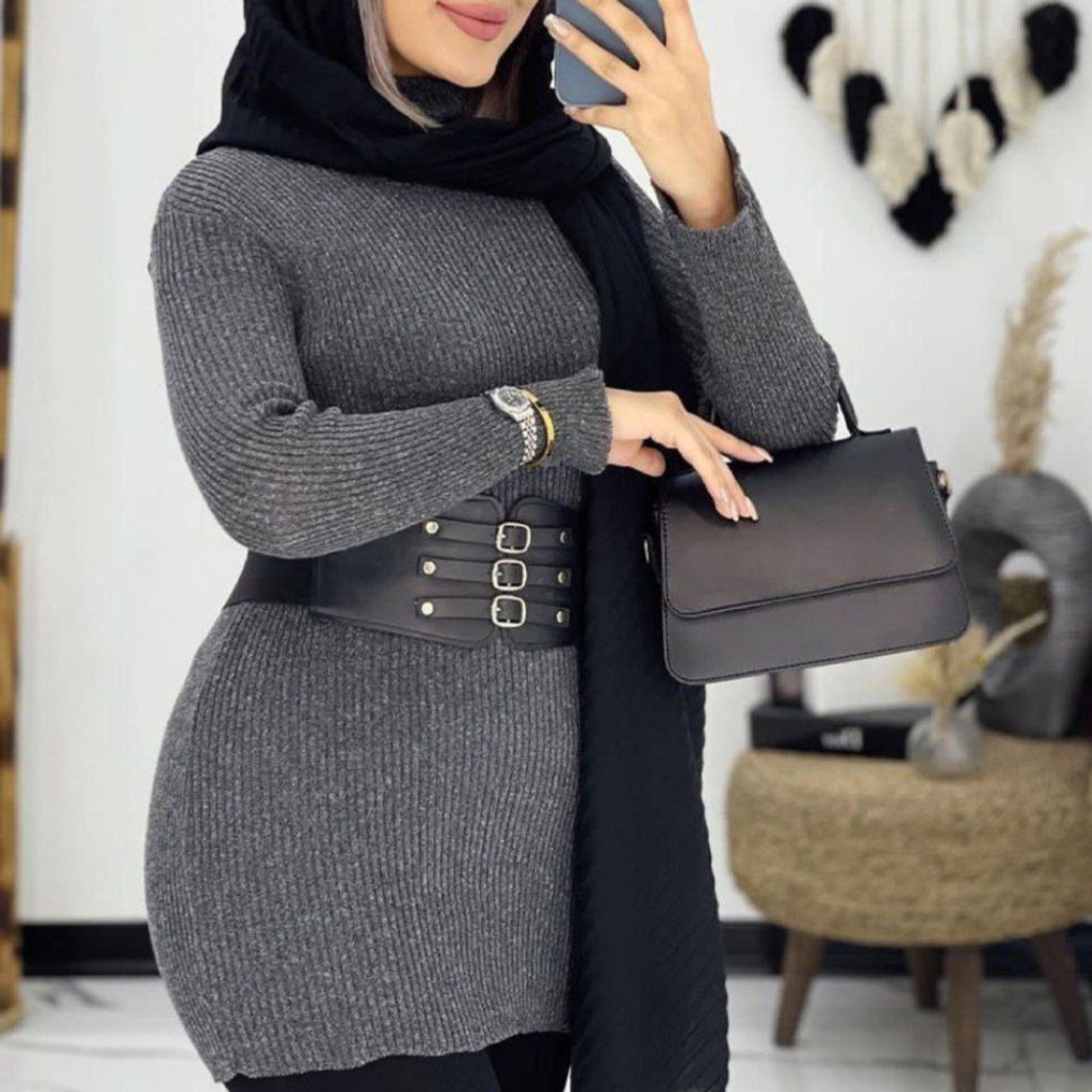 خرید آنلاین گپ بافت زنانه طرح یقه اسکی