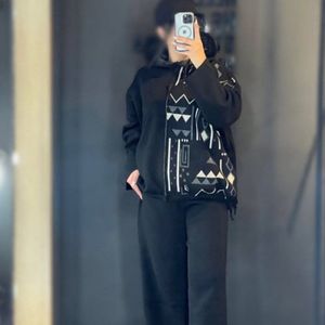 فروش اینترنتی بافت ست زنانه طرح هودی و شلوار