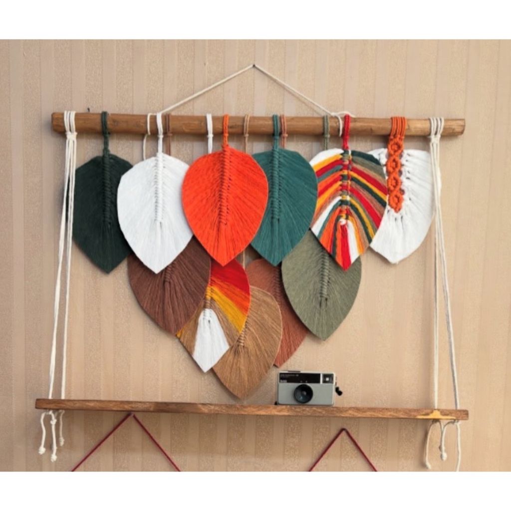 مشخصات شلف پاییزه مکرومه برگ طرح نارنج