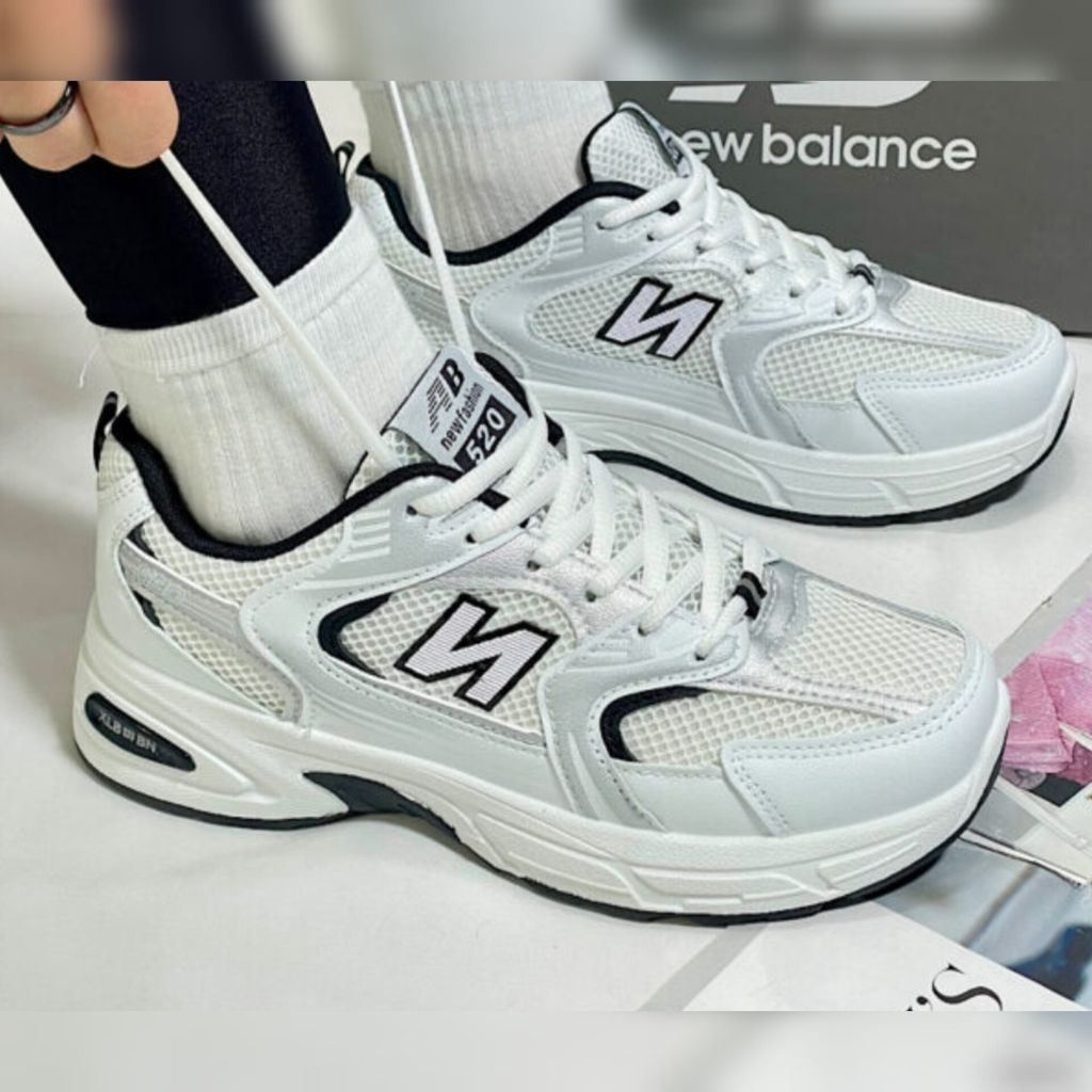 فروش اینترنتی کفش نیوبالانس 530 مردانه خارجی رنگ سفید مشکی