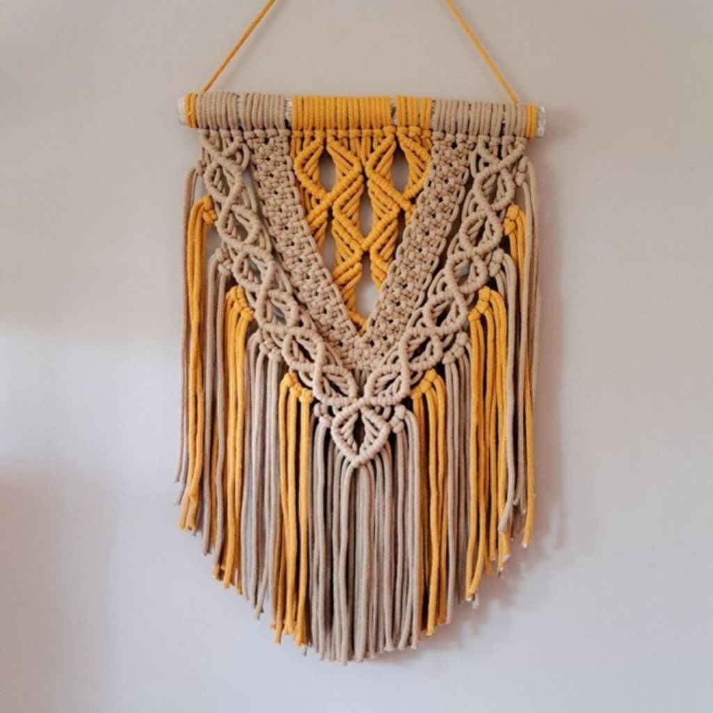 خرید آنلاین دیوارکوب آویز مکرومه آرت بیوتی هنر دست