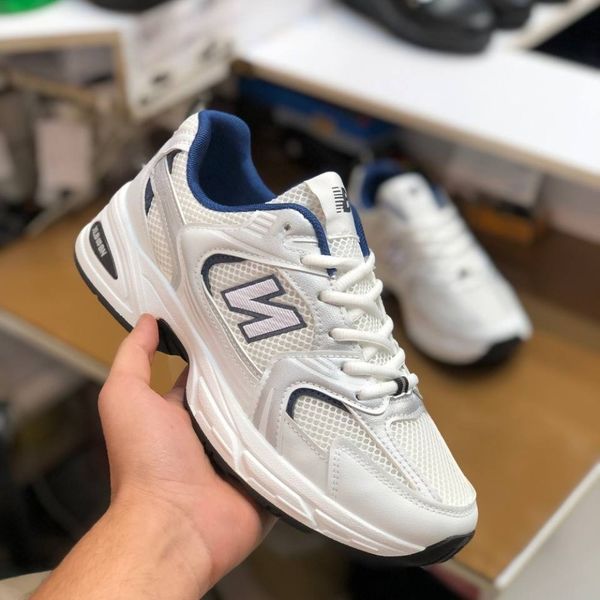 کفش نیوبالانس 530 مردانه خارجی رنگ سفید سورمه ای