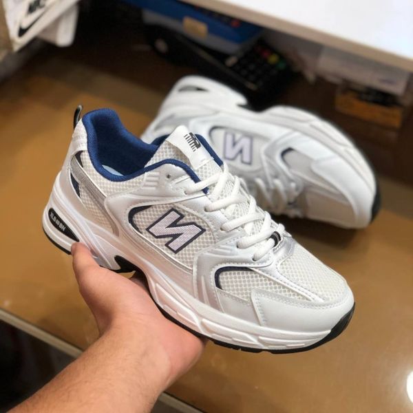 کفش نیوبالانس 530 مردانه خارجی رنگ سفید سورمه ای