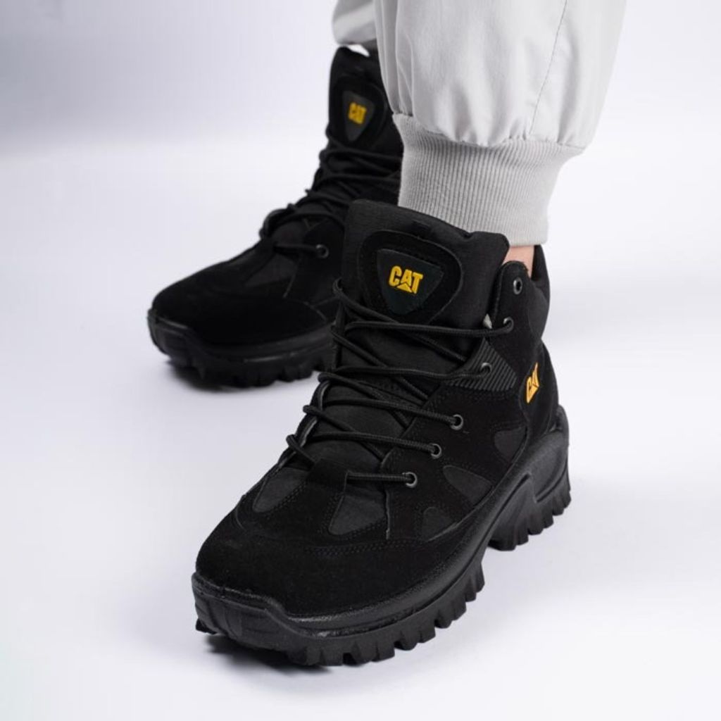 خرید اینترنتی کفش بوت مردانه کاترپیلار برند سهند رنگ مشکی