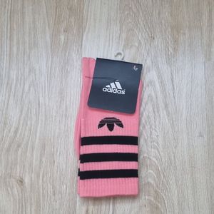 خرید آنلاین جوراب ساقدار رنگی طرح آدیداس