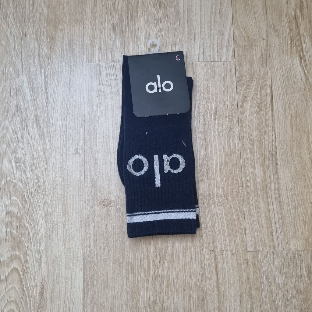 خرید اینترنتی جوراب ساقدار رنگی طرح alo