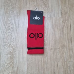 خرید آنلاین جوراب ساقدار رنگی طرح alo