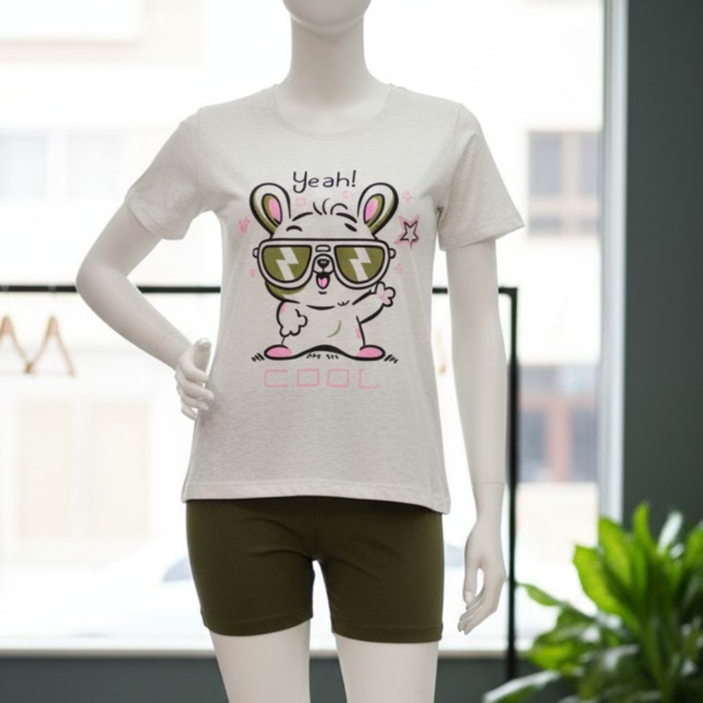 فروش اینترنتی تیشرت و شورتک چاپدار طرح cool وارداتی