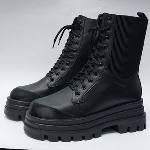 بوت پرطرفدار بندی زیپ دار بغل کش مشکی با کیفیت