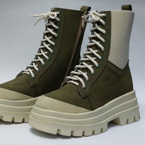 قیمت ارزان بوت پرطرفدار بندی زیپدار بغل کش یشمی با کیفیت