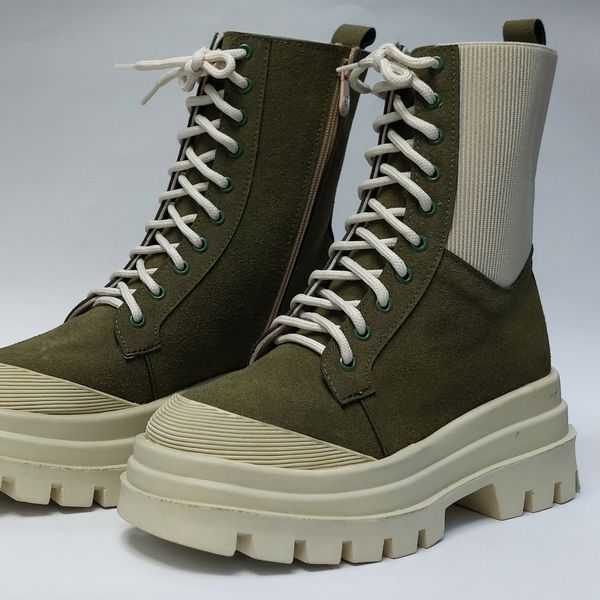 بوت پرطرفدار بندی زیپدار بغل کش یشمی با کیفیت