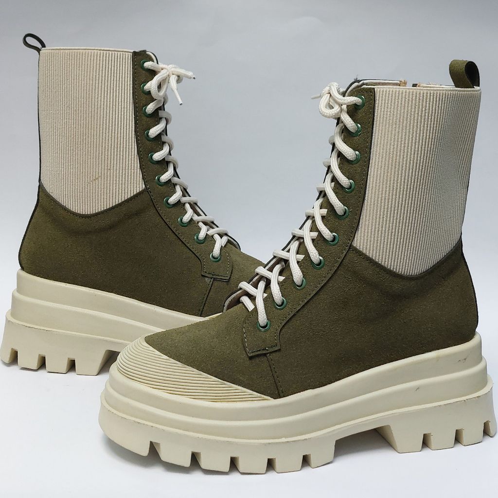 فروش اینترنتی بوت پرطرفدار بندی زیپدار بغل کش یشمی با کیفیت