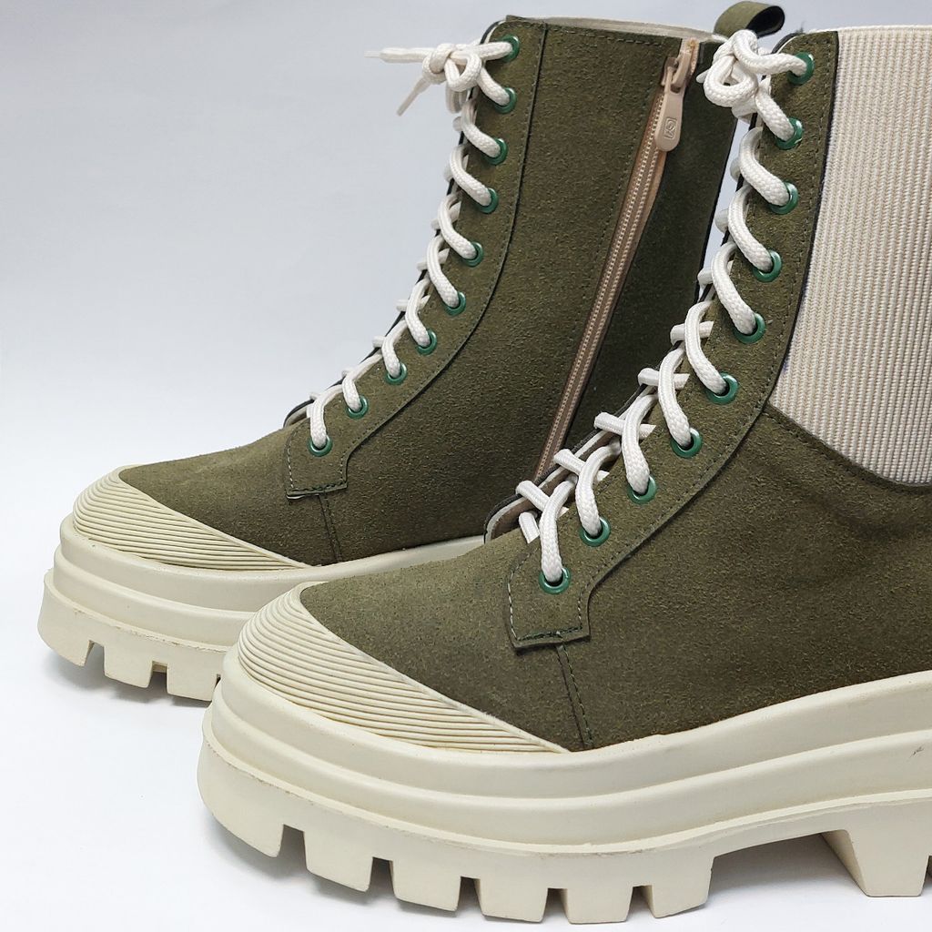 خرید انلاین بوت پرطرفدار بندی زیپدار بغل کش یشمی با کیفیت