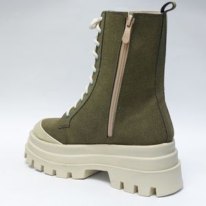 خرید انلاین بوت پرطرفدار بندی زیپدار بغل کش یشمی با کیفیت